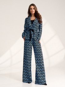 Костюмы модель 15543_черный_голубой Фото