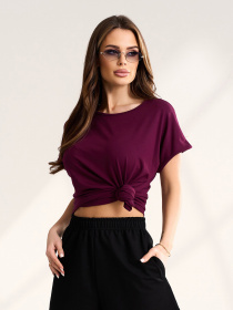 Футболки модель 15553_темно-бордовый Фото