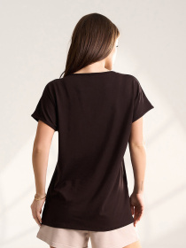 Футболки модель 15553_темно-коричневый Фото