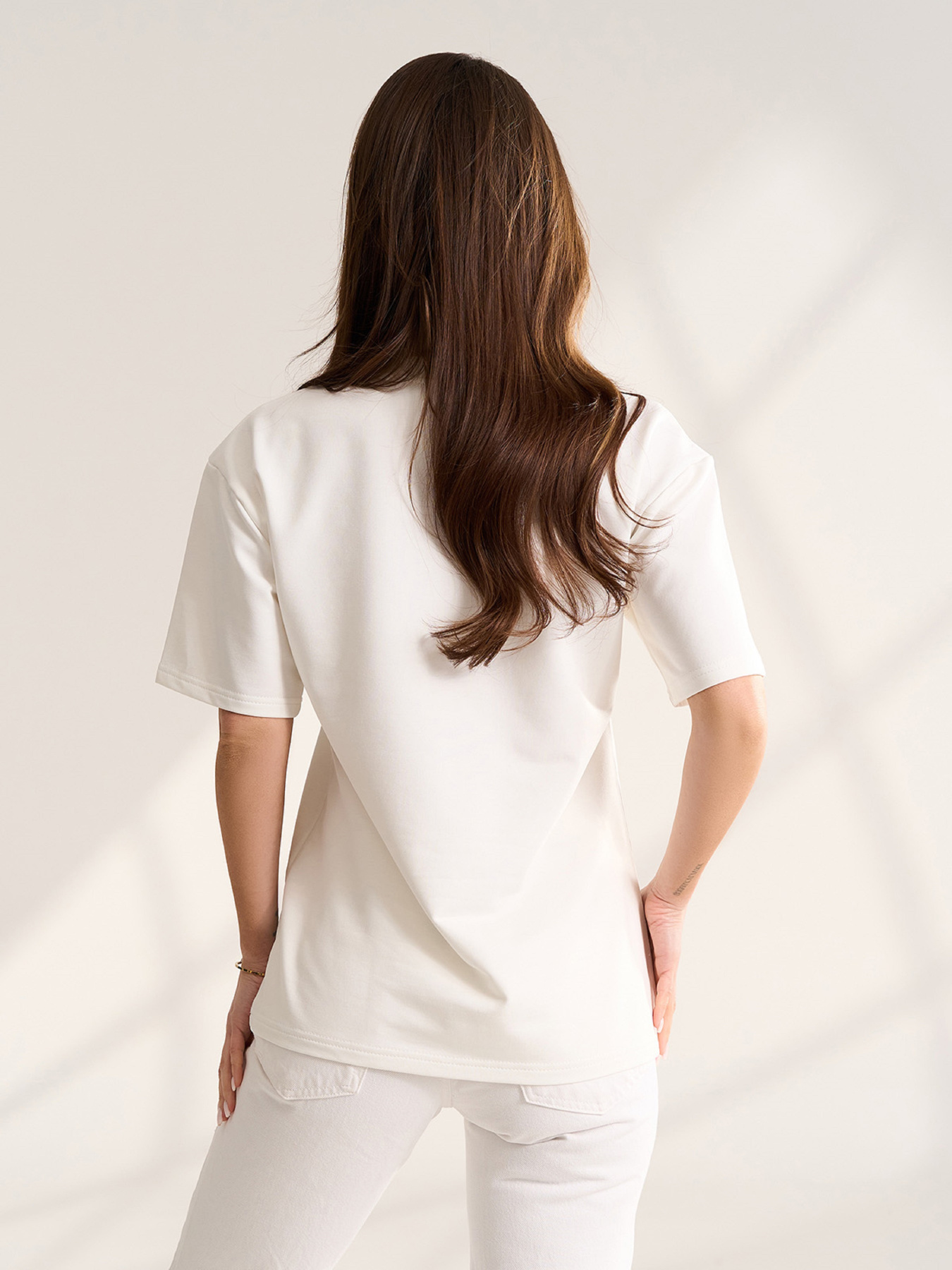 Футболки модель 15554_молочный Фото