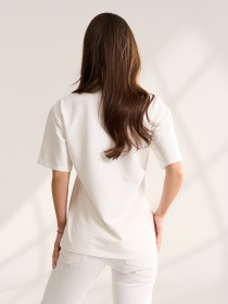 Футболки модель 15554_молочный Фото