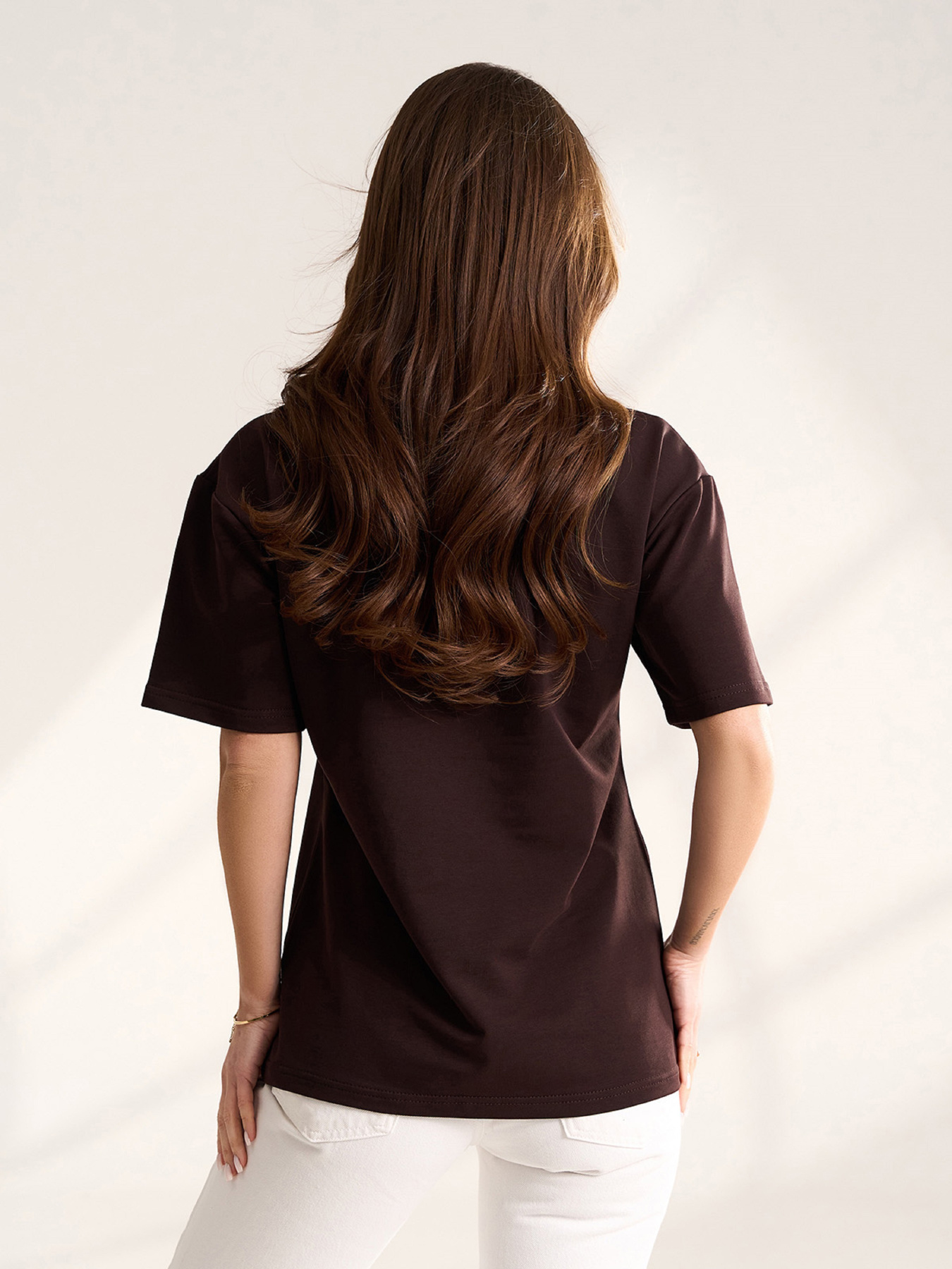 Футболки модель 15554_темно-коричневый Фото