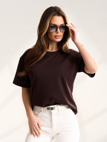 Футболки модель 15554_темно-коричневый Фото