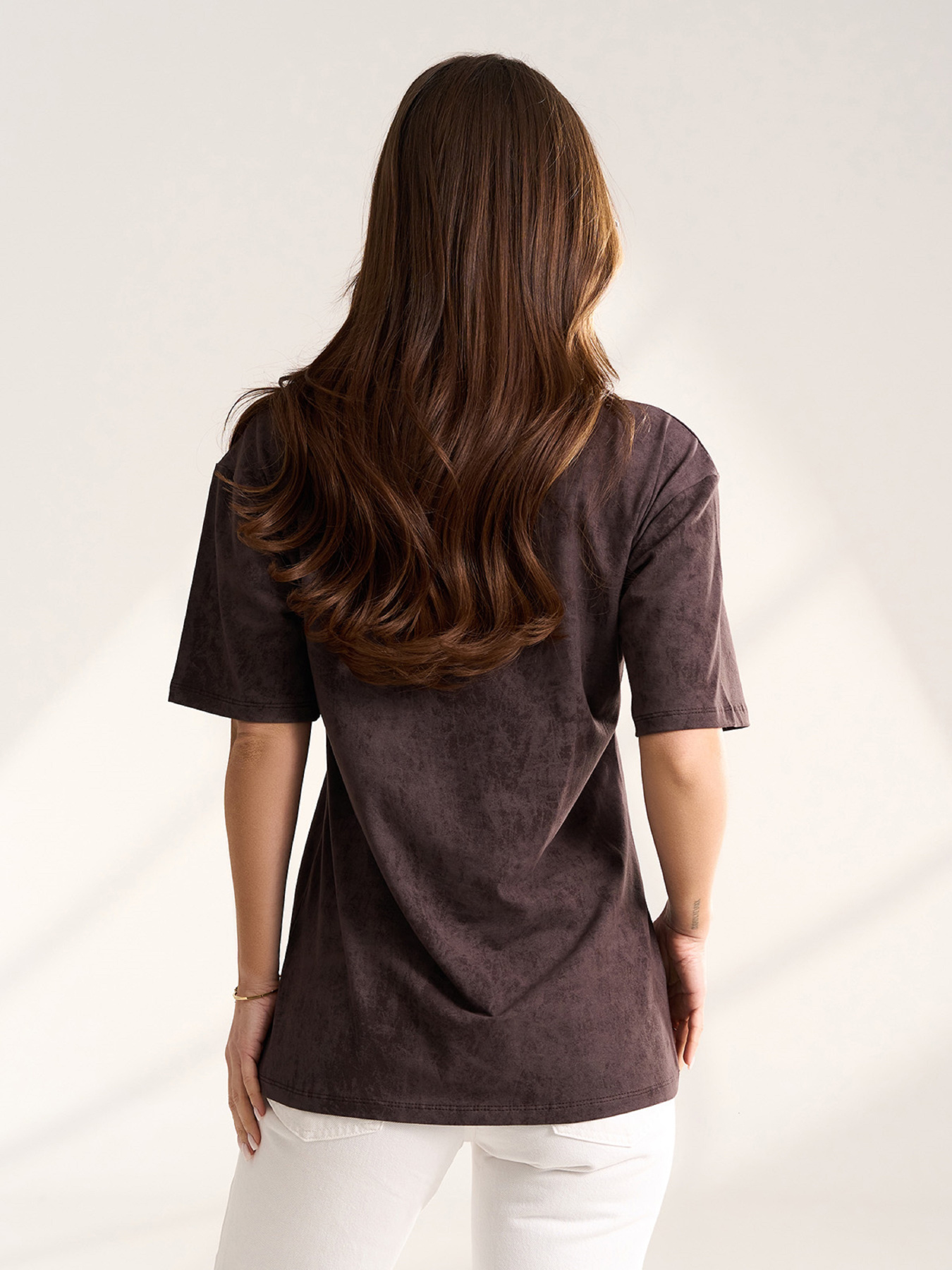 Футболки модель 15555_темно-коричневый Фото