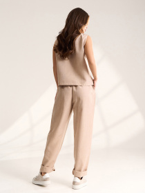 Костюмы модель 15560_бежевый Костюмы модель 15560_бежевый Фото