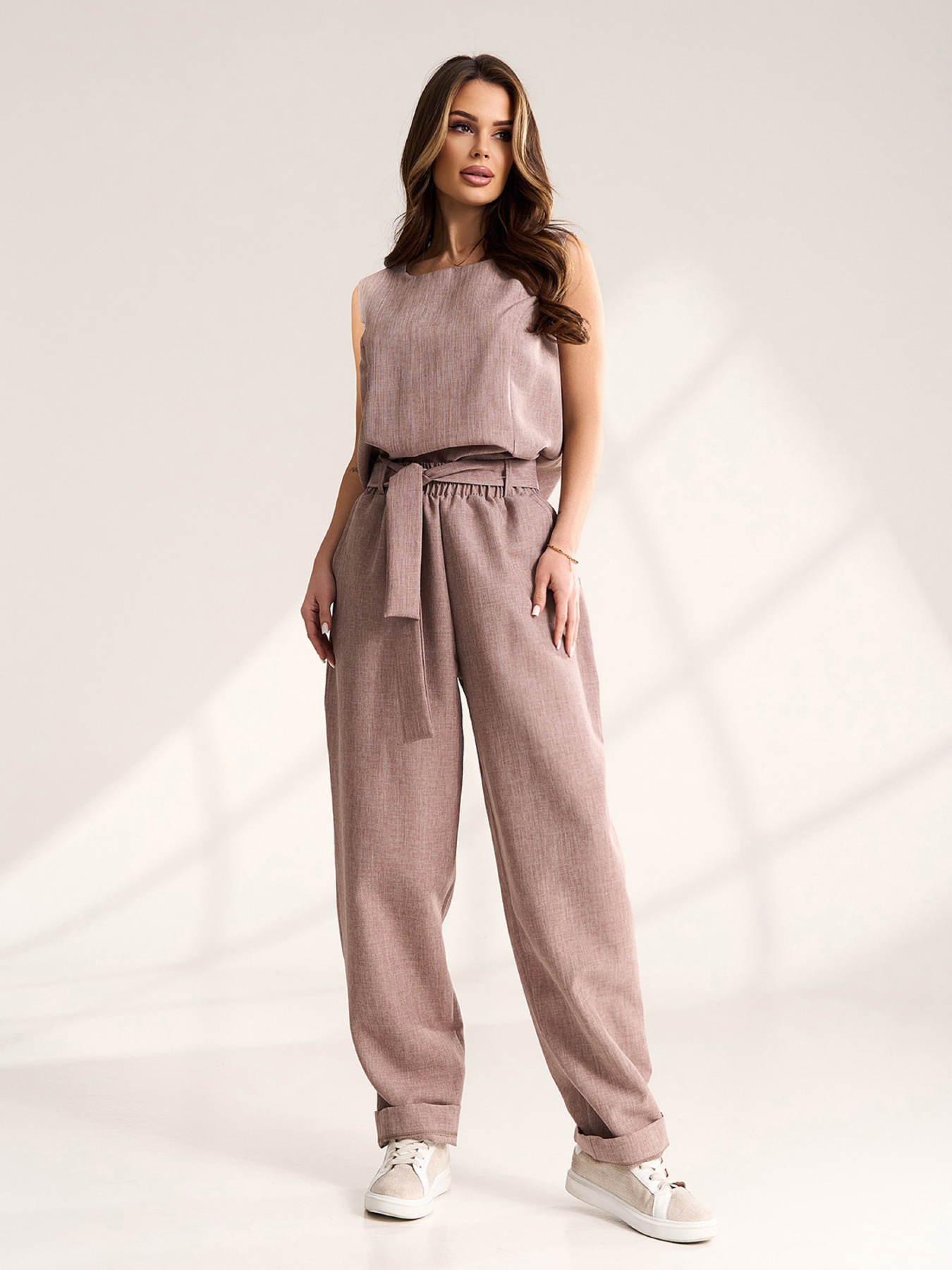 Костюмы модель 15560_коричневый Костюмы модель 15560_коричневый Фото