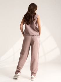 Костюмы модель 15560_коричневый Костюмы модель 15560_коричневый Фото