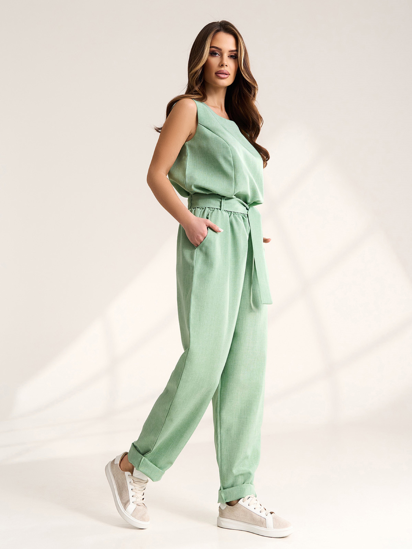 Костюмы модель 15560_оливковый Костюмы модель 15560_оливковый Фото