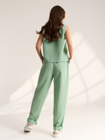 Костюмы модель 15560_оливковый Костюмы модель 15560_оливковый Фото