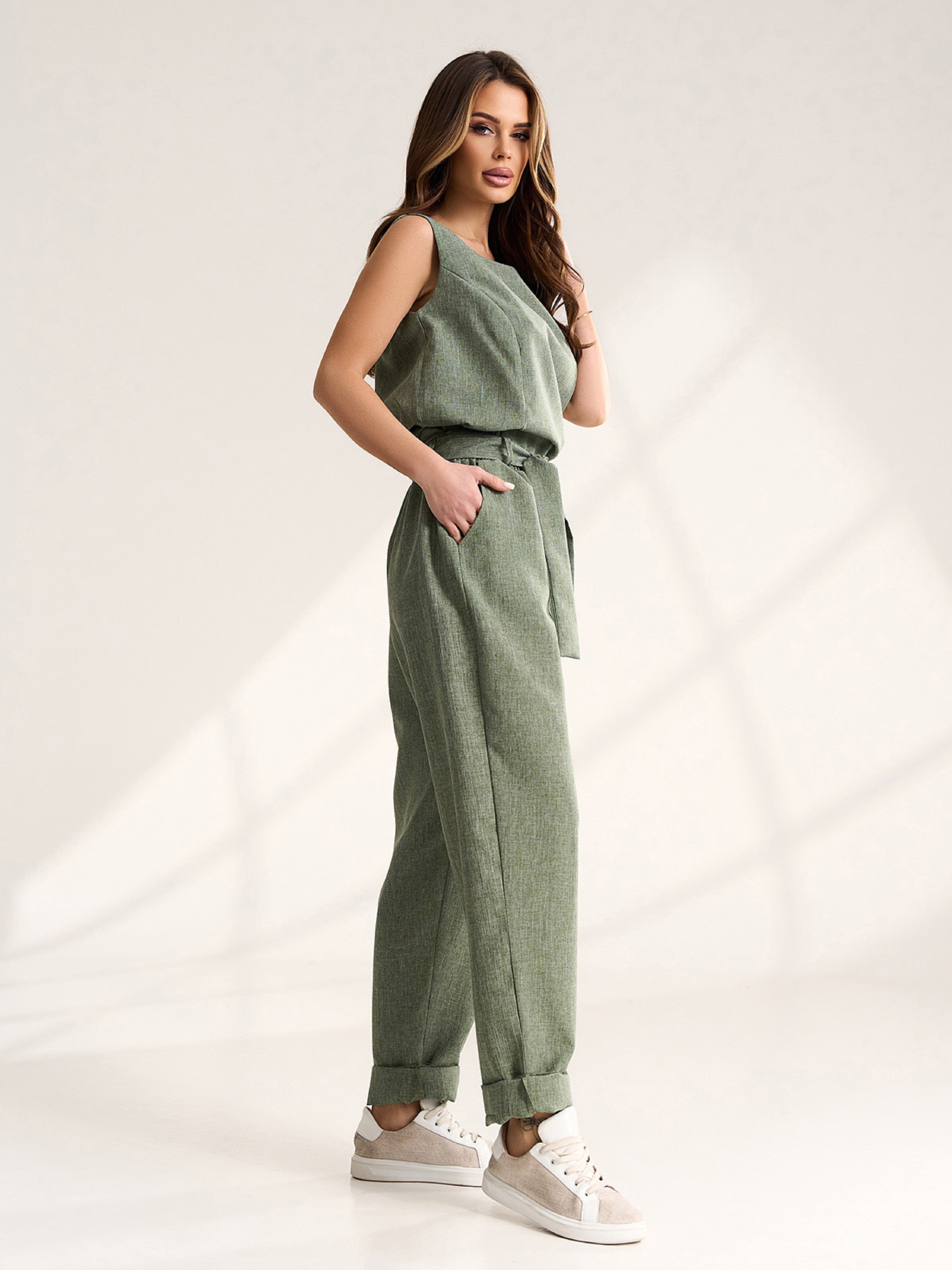 Костюмы модель 15560_хаки Костюмы модель 15560_хаки Фото