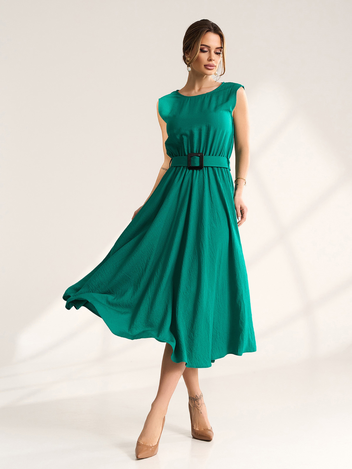 Платья модель 15561_зеленый Фото