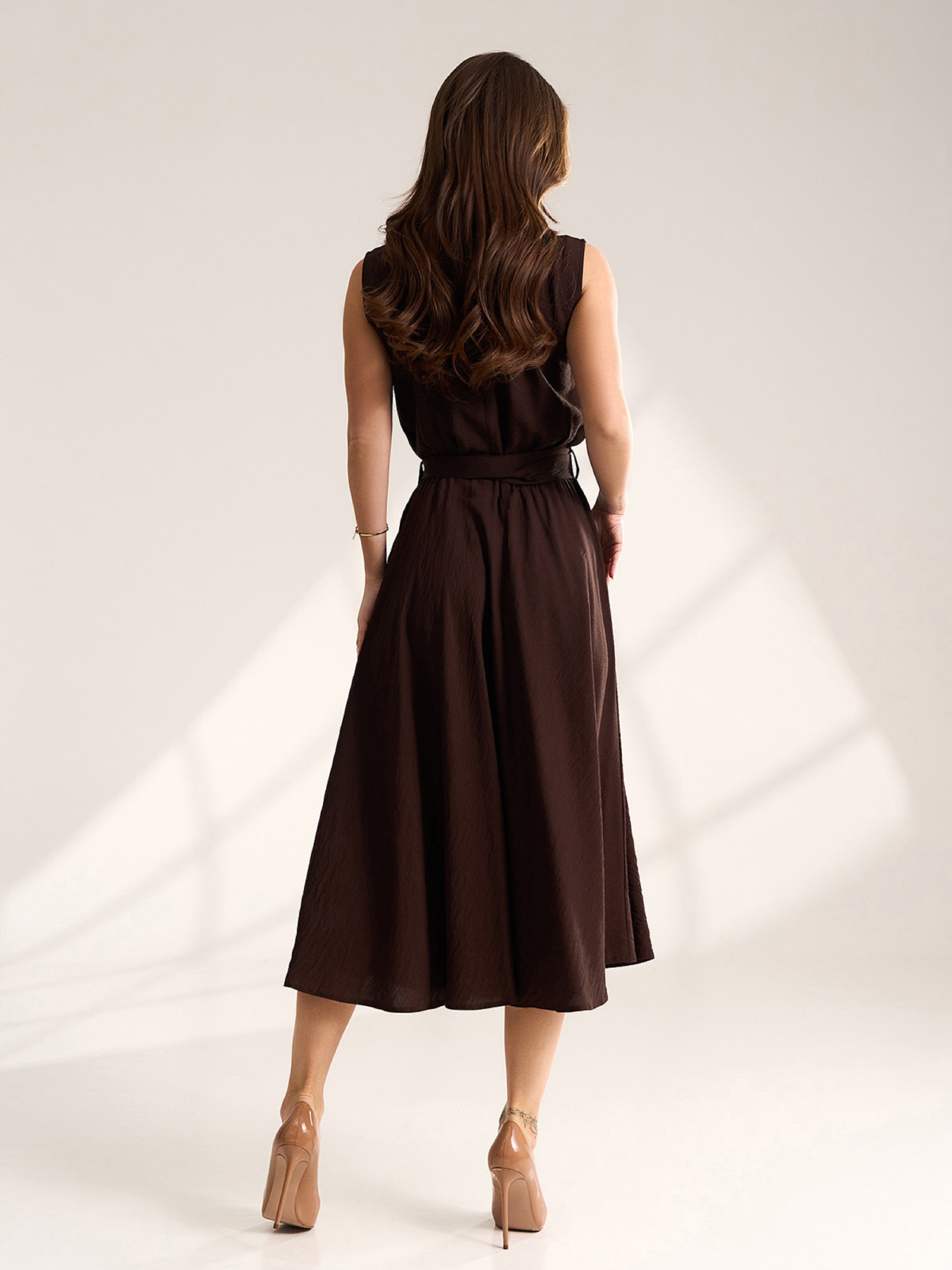 Платья ISSA Plus модель 15561_темно-коричневый Фото