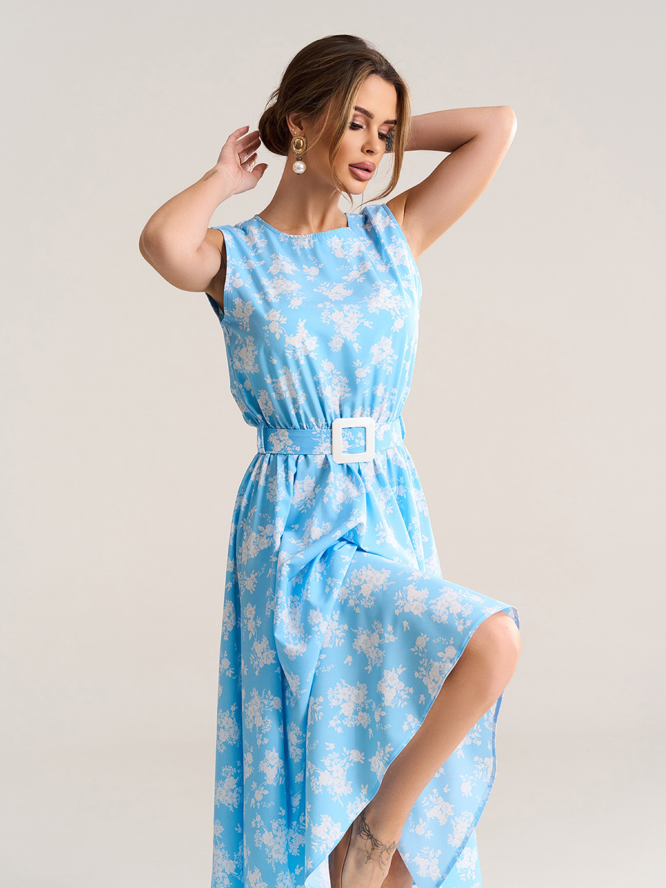 Платья модель 15562_голубой Фото