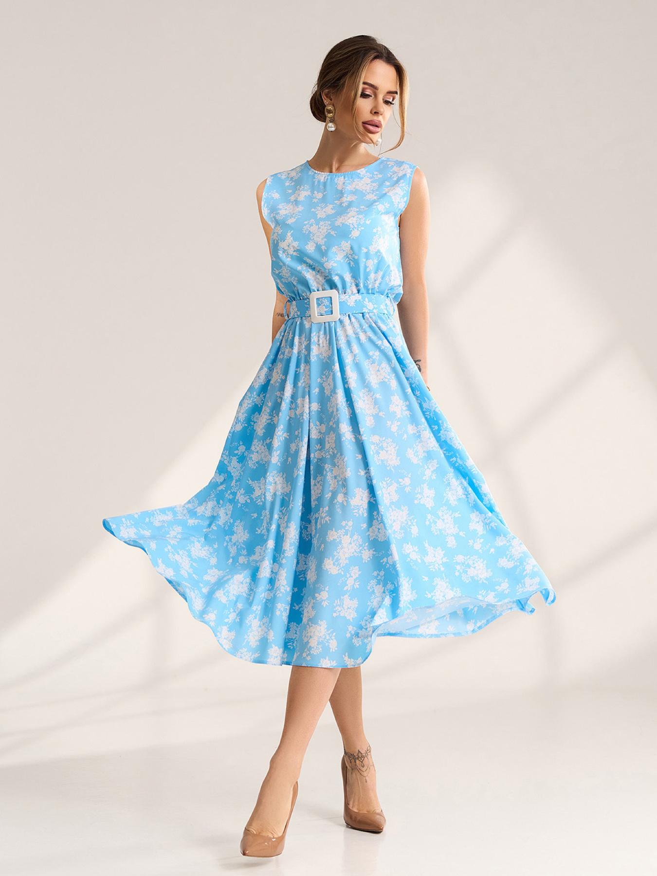 Платья модель 15562_голубой Фото