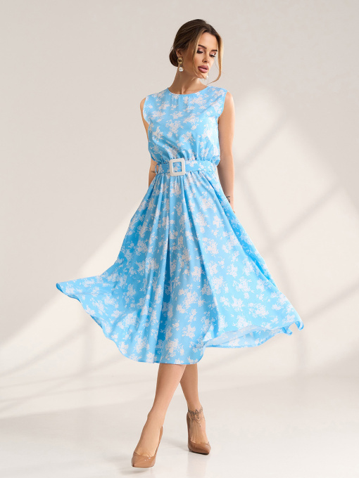 Платья модель 15562_голубой Фото