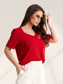 Футболки и поло ISSA Plus модель 15565_красный Фото