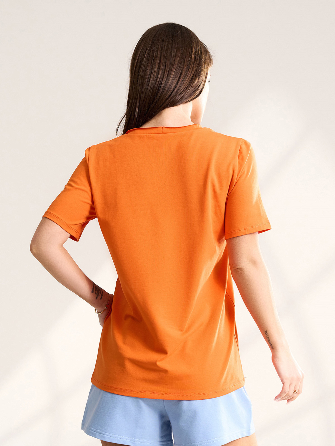 Футболки модель 15565_оранжевый Фото