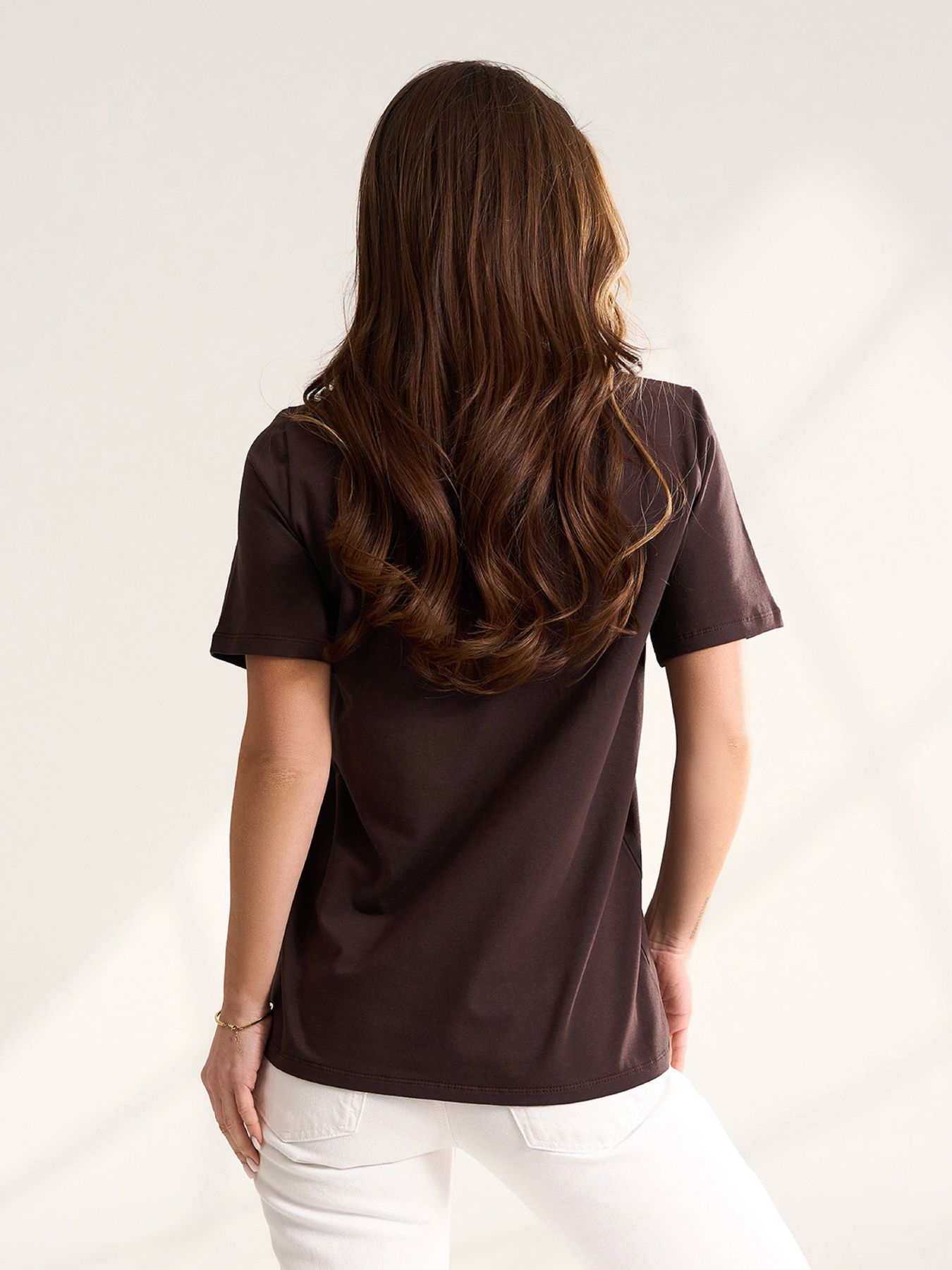 Футболки модель 15565_темно-коричневый Фото