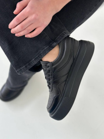 Кеды из натуральной кожи Черный (020.1) 39 модель P_36458-S39_150116 Фото