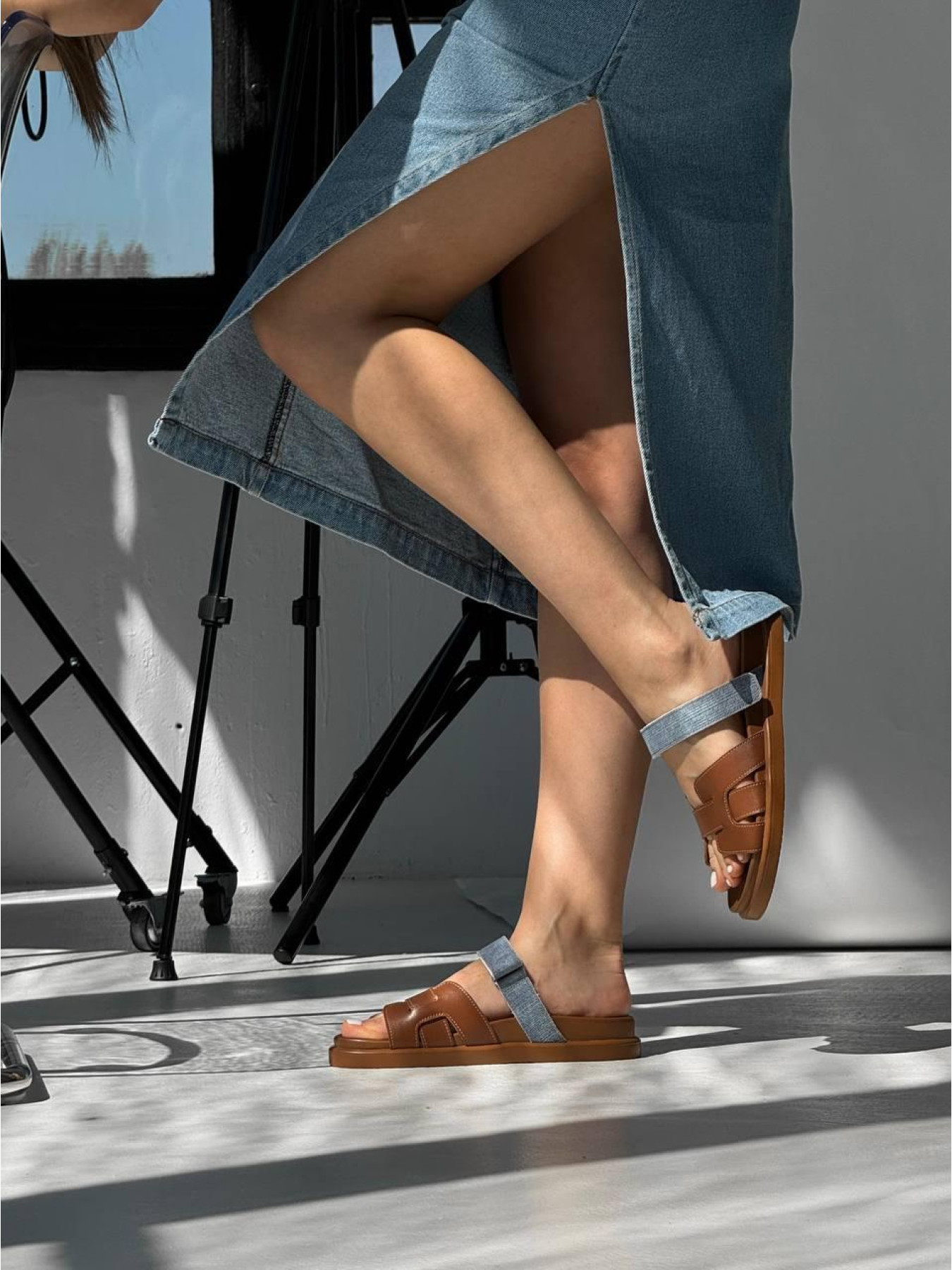 Шлепанцы кожаные с анатомической стелькой Виски (2057/2058) 36 модель P_218281-S36_222127 Фото