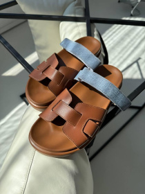 Шлепанцы кожаные с анатомической стелькой Виски (2057/2058) 36 модель P_218281-S36_222127 Фото