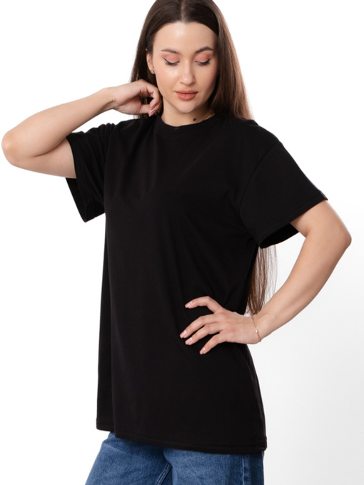 Базова жіноча футболка oversize, Чорний Носи Своє (8384-001) модель 8384-001-chornij Фото