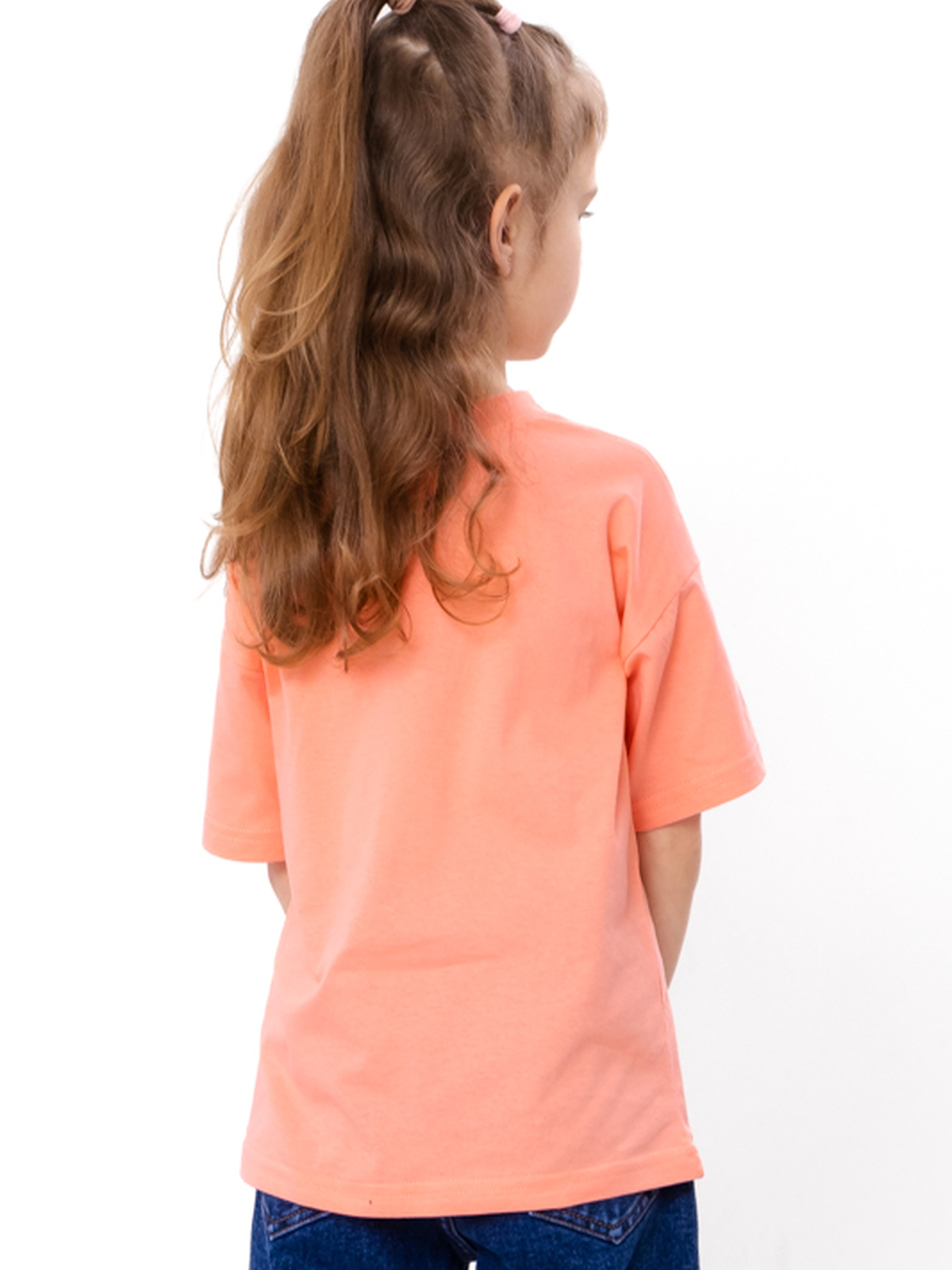 Футболка для дівчинки з малюнком каченяти в окулярах, Персиковий Носи Своє (6414-001-33-5-5) модель 6414-001-33-5-5-temno-persikovij-quack Фото