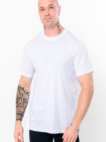 Базова чоловіча футболка PLUS SIZE, Білий Носи Своє (8012К) модель 8012-blij Фото