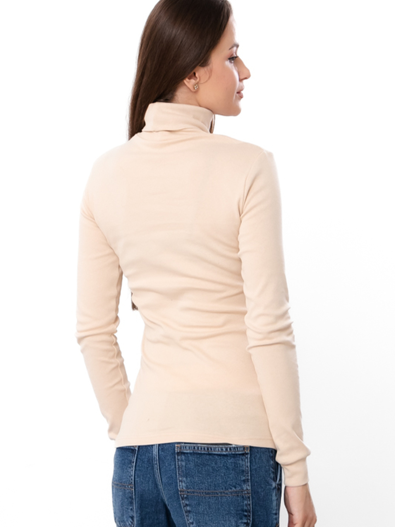 Водолазка жіноча приталена однотонна, Світло-бежевий Носи Своє (8047-040) модель 8047-040-kremovij Фото