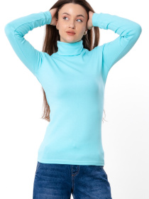Водолазка жіноча приталена однотонна, Блакитний Носи Своє (8047-040) модель 8047-040-nebesno-blakitnij Фото