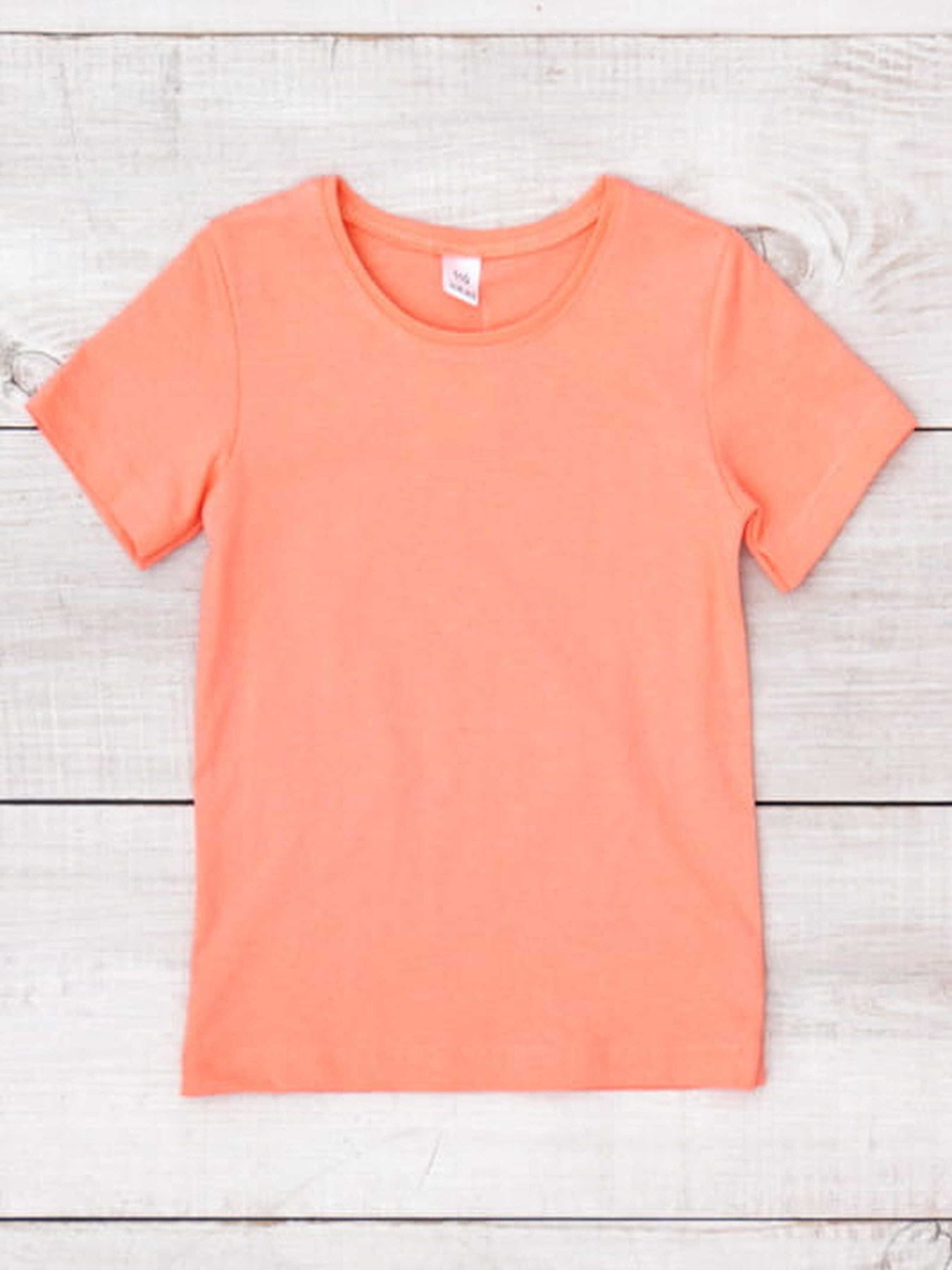Базова дитяча футболка унісекс прямого крою, Темно-помаранчевий Носи Своє (6021-001-1) модель 6021-001-1-temno-persikovij Фото