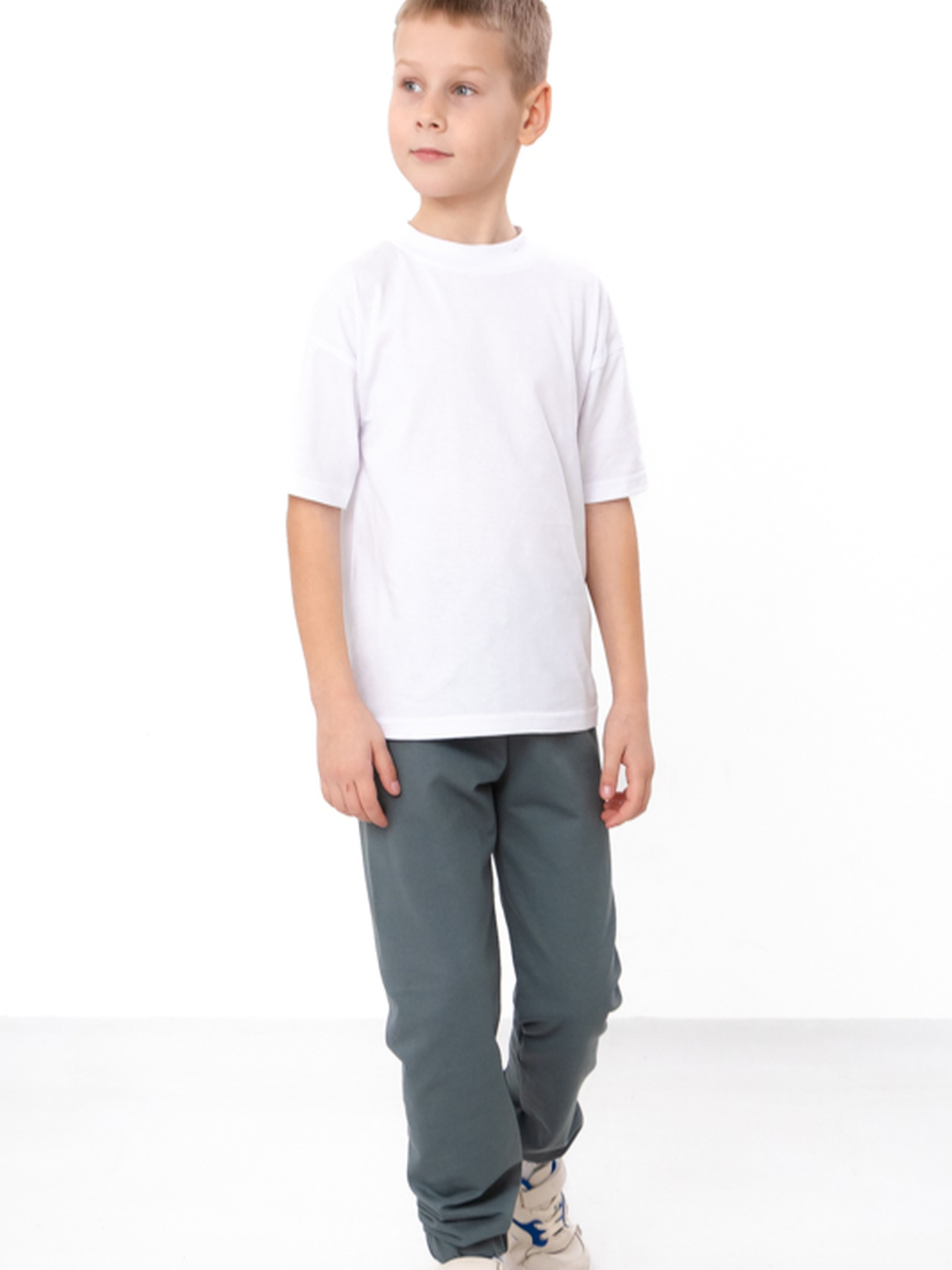 Спортивні штани джогери для хлопчика однотонні, Темно-зелений​ Носи Своє (6155-057-4) модель 6155-057-4-zelenij-graft Фото