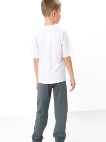 Спортивні штани джогери для хлопчика однотонні, Темно-зелений​ Носи Своє (6155-057-4) модель 6155-057-4-zelenij-graft Фото