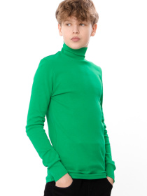 Дитяча водолазка (унісекс) однотонна, Зелений меланж Носи Своє (6068-040) модель 6068-040-qskravo-zelenij Фото