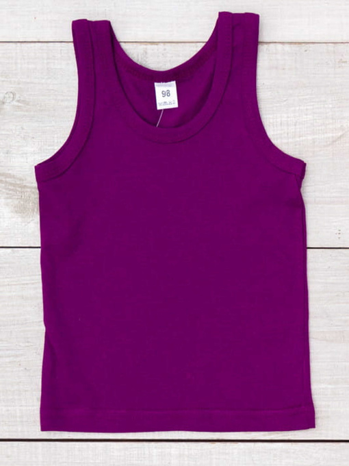 Білизняна однотонна майка дитяча (унісекс), Баклажанний Носи Своє (6072-001) модель 6072-001-baklazhan Фото