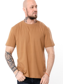 Комплект чоловічих однотонних футболок прямого крою 3 шт Світло-коричневий Носи Своє (8012-001-3-pak3) модель 8012-001-3-pak3-karamelx Фото