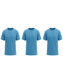 Комплект чоловічих однотонних футболок прямого крою 3 шт Блакитний Носи Своє (8012-001-3-pak3) модель 8012-001-3-pak3-goluba-blakitx Фото