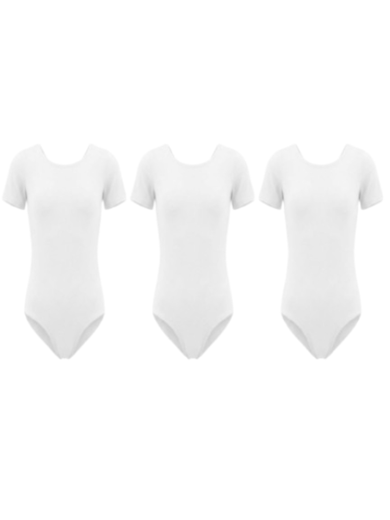 Комплект спортивних купальників для дівчинки з коротким рукавом 3 шт. Білий Носи Своє (6361-036-pak3) модель 6361-036-pak3-blij Фото