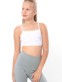 Комплект топів-бра для дівчинки білизняних однотонних 3 шт. Білий Носи Своє (6067-052-pak3) модель 6067-052-pak3-blij Фото