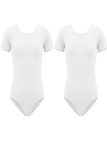 Комплект спортивних купальників для дівчинки з коротким рукавом 2 шт. Білий Носи Своє (6361-036-pak2) модель 6361-036-pak2-blij Фото