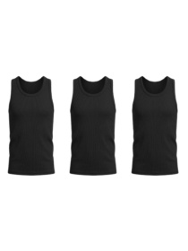 Комплект базових однотонних майок для хлопчика 3 шт Чорний Носи Своє (6072-008-pak3) модель 6072-008-pak3-chornij Фото
