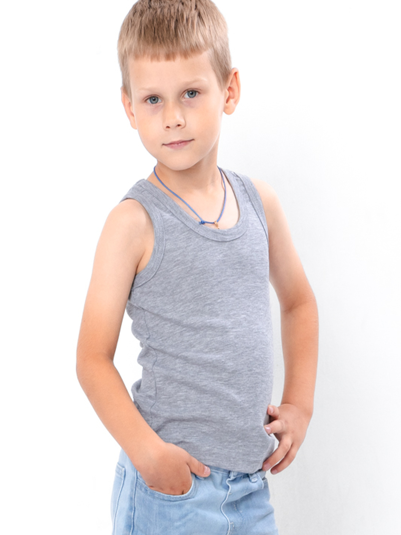 Комплект базових однотонних майок для хлопчика 3 шт Сірий Носи Своє (6072-008-pak3) модель 6072-008-pak3-srij Комплект базових однотонних майок для хлопчика 3 шт Сірий Носи Своє (6072-008-pak3) модель 6072-008-pak3-srij Фото