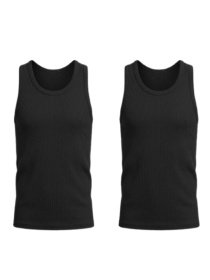 Комплект базових однотонних майок для хлопчика 2 шт Чорний Носи Своє (6072-008-pak2) модель 6072-008-pak2-chornij Фото