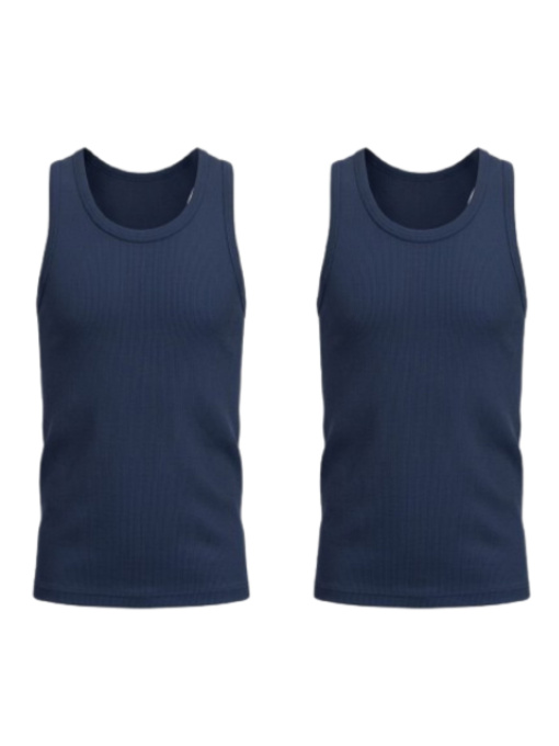 Комплект базових однотонних майок для хлопчика 2 шт Синій Носи Своє (6072-008-pak2) модель 6072-008-pak2-sinj Фото