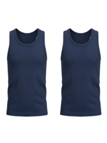 Комплект базових однотонних майок для хлопчика 2 шт Синій Носи Своє (6072-008-pak2) модель 6072-008-pak2-sinj Фото