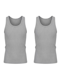 Комплект базових однотонних майок для хлопчика 2 шт Сірий Носи Своє (6072-008-pak2) модель 6072-008-pak2-srij Фото