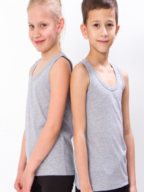 Комплект базових майок дитячих унісекс 2 шт Сірий Носи Своє (6072-001-pak2) модель 6072-001-pak2-srij Фото