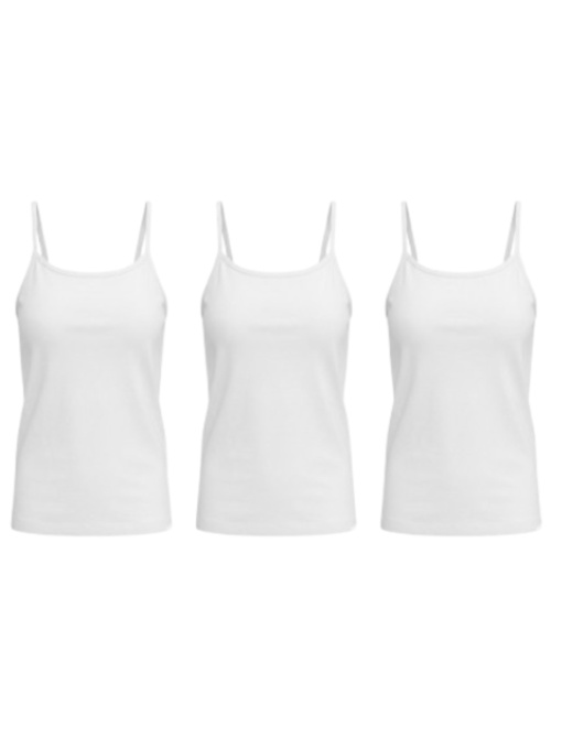 Комплект майок на бретелях для дівчинки (підліткова) 3 шт Білий Носи Своє (6289-036-pak3) модель 6289-036-pak3-blij Фото