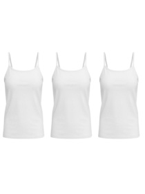 Комплект майок на бретелях для дівчинки (підліткова) 3 шт Білий Носи Своє (6289-036-pak3) модель 6289-036-pak3-blij Фото