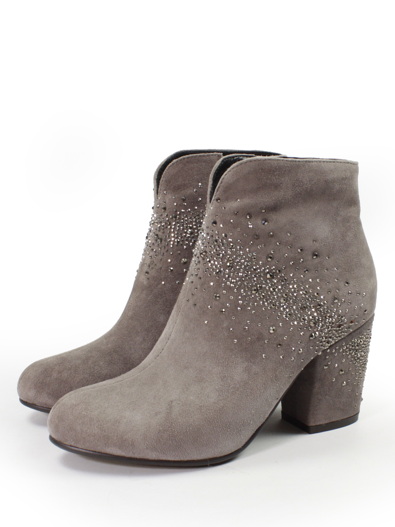 Елегантні замшеві ботильйони із сяючими стразами. модель M231-812-3492 Фото